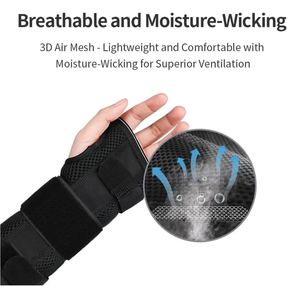 YAHA Carpal Tunnel Wrist Brace Support for Women & Men Adjustable Left S/M - Picture 3 of 10